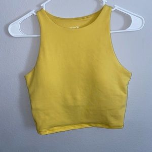 Cropped High Neck Tank